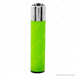 Clipper Large Fantasia Solid Fluo Mix - Box da 48 Accendini