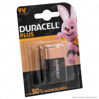Duracell Plus Alcalina Transistor 9V - Blister 1 Batteria