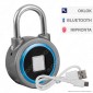 Ener-J Bluetooth Fingerprint Padlock Lucchetto Smart con Bluetooth e Impronta Digitale - mod. SHA5260