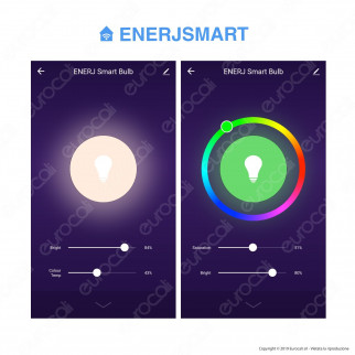 Ener-J Lampadina LED Smart Wi-Fi GU10 5W Faretto Spotlight RGB+W 4in1