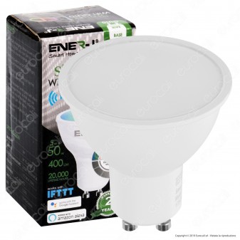 Ener-J Lampadina LED Smart Wi-Fi GU10 5W Faretto Spotlight RGB+W 4in1
