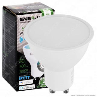 Ener-J Lampadina LED Smart Wi-Fi GU10 5W Faretto Spotlight RGB+W 4in1
