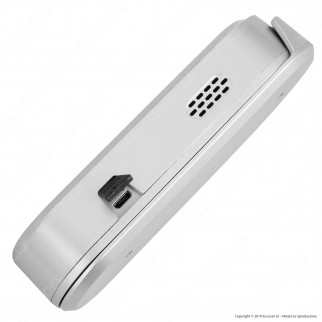 Ener-J Videocitofono Slim Wi-Fi IP54 con Funzioni di Sorveglianza HD
