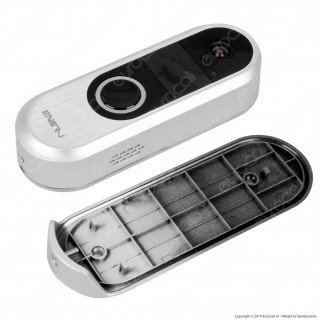 Ener-J Videocitofono Slim Wi-Fi IP54 con Funzioni di Sorveglianza HD