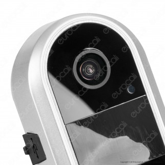 Ener-J Videocitofono Slim Wi-Fi IP54 con Funzioni di Sorveglianza HD