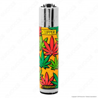 Clipper Large Fantasia Pop Art Leaves - 4 Accendini [TERMINATO]