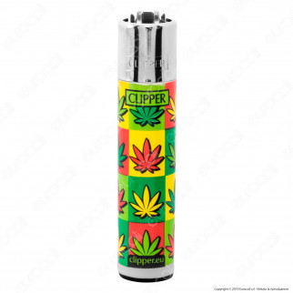 Clipper Large Fantasia Pop Art Leaves - 4 Accendini [TERMINATO]