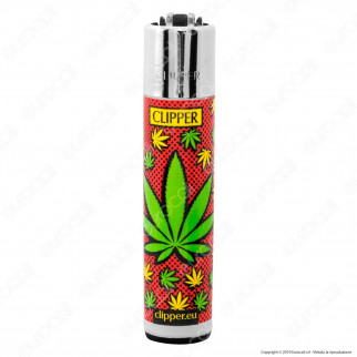 Clipper Large Fantasia Pop Art Leaves - 4 Accendini [TERMINATO]