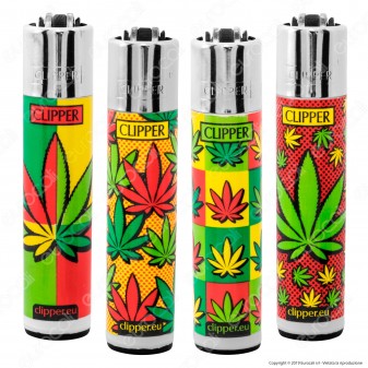 Clipper Large Fantasia Pop Art Leaves - 4 Accendini [TERMINATO]