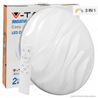 V-Tac VT-8503 Plafoniera LED 60W Forma Circolare Effetto Cielo Stellato con Telecomando - SKU 1461