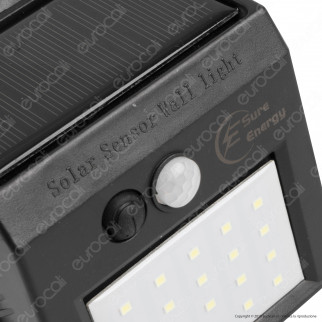 Sure Energy Lampada LED per Esterno IP44 con Pannello Solare e