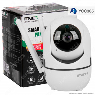 Ener-J Smart Wi-Fi HD Indoor Pan Tilt Camera Telecamera di