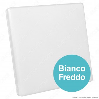 V-Tac VT-8066SQ Plafoniera LED 25W Forma Quadrata Colore Bianco - SKU