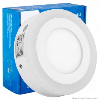 V-Tac VT-809RD Pannello Bi-LED Rotondo 6W + 2W SMD - SKU 4890 / 4891