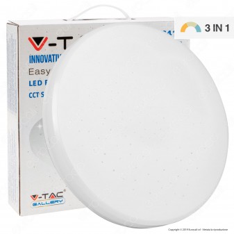 V-Tac VT-8412 Plafoniera LED 12W Changing Color 3in1 Forma Circolare