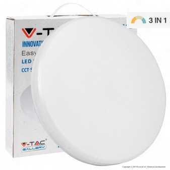 V-Tac VT-8412 Plafoniera LED 12W Changing Color 3in1 Forma Circolare