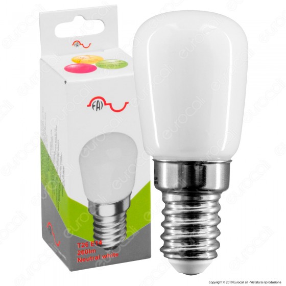 FAI Lampadina LED E14 3,5W Tubolare T26 - mod. 5174/CA / 5174/CO / FAI Lampadina LED E14 3,5W Tubolare T26 - mod. 5174/CA / 5174/CO /