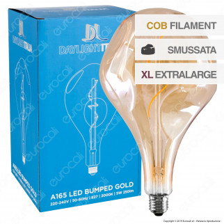 Daylight Lampadina E27 Filamento LED a Spirale 5W Bulb A165 Effetto