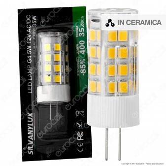 Silvanylux Lampadina LED G4 5W Bulb - mod. GRN628/1 / GRN628/3 /