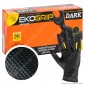 Gardening EKO Grip Dark Guanti Monouso Antiscivolo Neri in Nitrile Senza Talco - Confezione da 50 pezzi [TERMINATO]