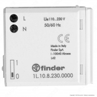 Finder Lumos Tipo 1L.10 Lampada LED 0,2W di Emergenza da Incasso