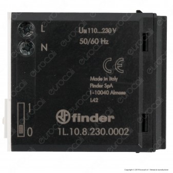 Finder Lumos Tipo 1L.10 Lampada LED 0,2W di Emergenza da Incasso