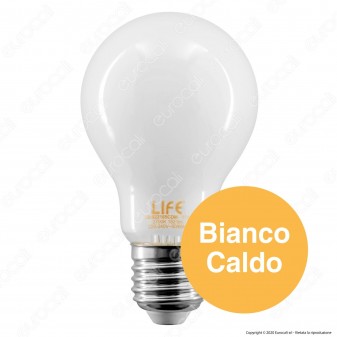 Life Lampadina LED E27 11W Bulb A60 Milky Filamento Dimmerabile -