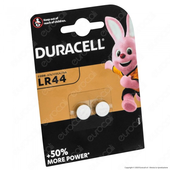 Duracell Alcaline LR44 / A76 / V13GA Pile 1,5V - Blister 2 Batterie Duracell Alcaline LR44 / A76 / V13GA Pile 1,5V - Blister 2 Batterie