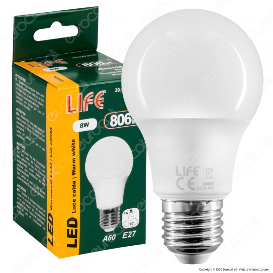 Life Lampadina LED E27 8W Bulb A60 Life Lampadina LED E27 8W Bulb A60