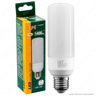 Life Lampadina LED E27 14W Tubolare T45 - mod. 39.920525C /