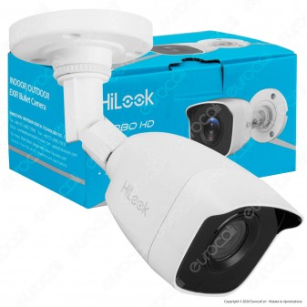 Hikvision HiLook Turbo HD Camera 2MP Telecamera di Sorveglianza Analogica a Colori EXIR 1080p 3,6mm IP66 - mod. THC-B120-M