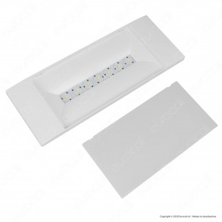 Awex Lampada LED d'Emergenza 2W Anti Black Out 300lm Autonomia 1 Ora