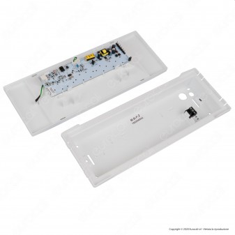 Awex Lampada LED d'Emergenza 2W Anti Black Out 300lm Autonomia 1 Ora