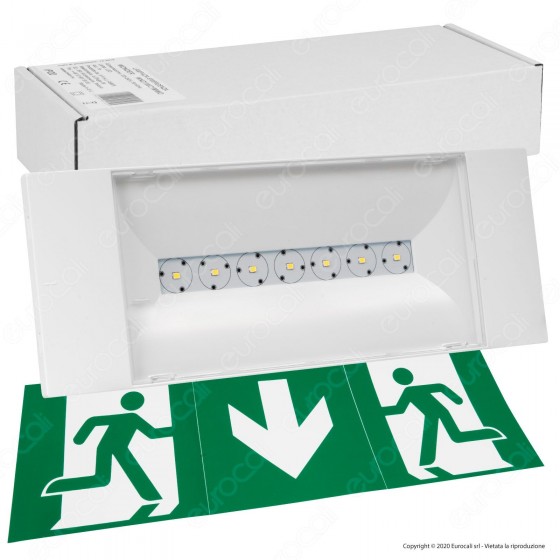 Awex Lampada LED d'Emergenza 1W Anti Black Out 300lm Autonomia 1 Ora Awex Lampada LED d'Emergenza 1W Anti Black Out 300lm Autonomia 1 Ora