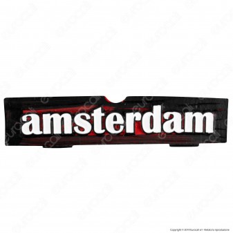 Amsterdam XXX Posacenere da Tavolo Quadrato in Terracotta con Logo in Rilievo