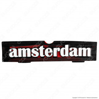 Amsterdam XXX Posacenere da Tavolo Quadrato in Terracotta con Logo in