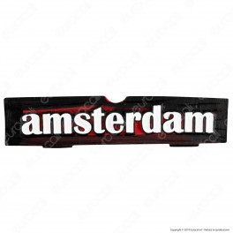 Amsterdam XXX Posacenere da Tavolo Quadrato in Terracotta con Logo in