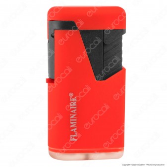 Flaminaire Paris Accendino Double Jet Rubber Soft Touch Antivento -