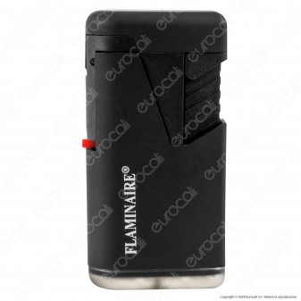 Flaminaire Paris Accendino Double Jet Rubber Soft Touch Antivento -