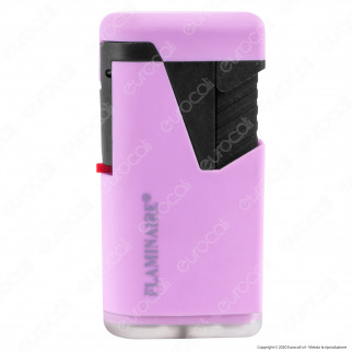 Flaminaire Paris Accendino Double Jet Rubber Soft Touch Antivento -
