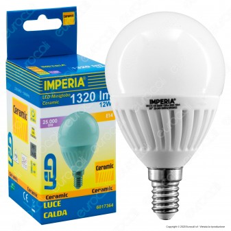 Imperia Ceramic Pro Lampadina LED E14 12W Bulb A60 - mod. 6017364 /