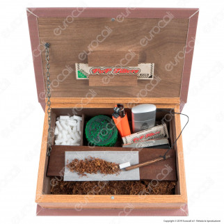 Amsterdam Leoni Spliff Box Stazione di Rollaggio Grande in Legno