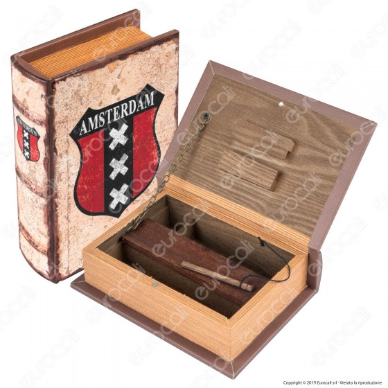 Amsterdam Wapen Spliff Box Stazione di Rollaggio Piccola in Legno Amsterdam Wapen Spliff Box Stazione di Rollaggio Piccola in Legno