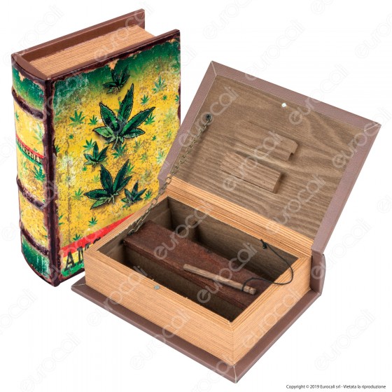 Amsterdam Foglie Spliff Box Stazione di Rollaggio Piccola in Legno Amsterdam Foglie Spliff Box Stazione di Rollaggio Piccola in Legno