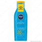 Nivea Sun Latte Solare Protect &amp; Bronze Pro-Melanina Idratante Resistente all&#039;Acqua SPF 20 - Flacone da 200ml