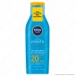 Immagine 1 - Nivea Sun Latte Solare Protect & Bronze Pro-Melanina Idratante Resistente all'Acqua FP 20 - Flacone da 200ml