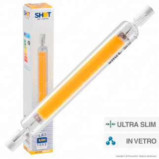 Bot Lighting Shot Lampadina LED COB R7s L118 8W Bulb Tubolare Ultra