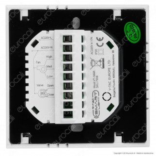 V-Tac VT-5888 Fan Coil Thermostat Smart Control Termostato Wi-Fi per