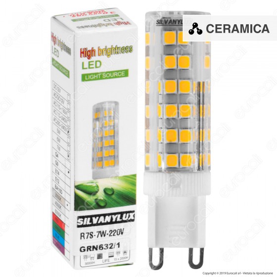 Silvanylux Lampadina LED G9 7W Tubolare - mod. GRN632/1 / GRN632/3 / Silvanylux Lampadina LED G9 7W Tubolare - mod. GRN632/1 / GRN632/3 /