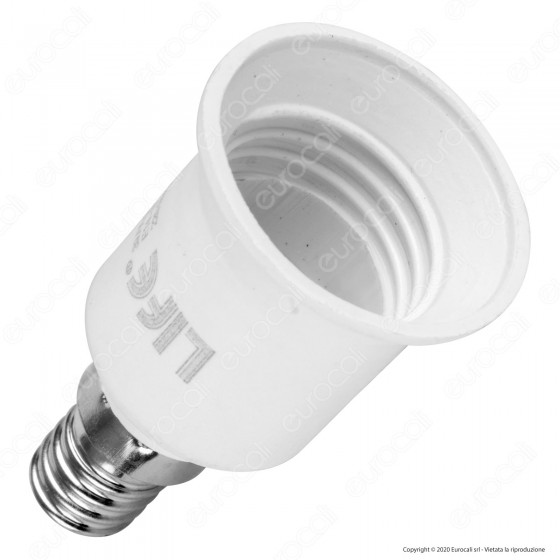 Adattatore / Convertitore per Lampadine da E14 a E27